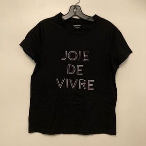 Black Graphic Tee - Joie De Vivre